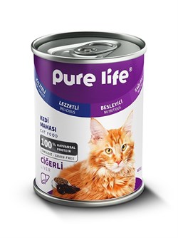 Pure Life Ciğerli Kedi Konservesi 415gr* 24 Adet