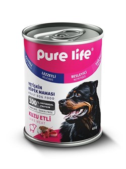 Pure Life Kuzu Etli Yetişkin Köpek Konservesi 415gr* 24 Adet